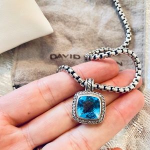 David Yurman Albion Diamond Pendant w/ Box Chain